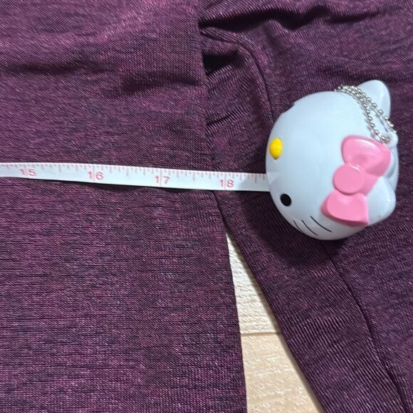 Armani exchange burgundy asymmetrical long sleeve top size large women’s - Picture 6 of 9